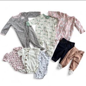 Baby Girl Clothing Bundle Size 3-6 mo Neutral/Minimal